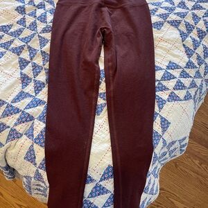 Beyond Yoga Deep Burgundy Leggings
